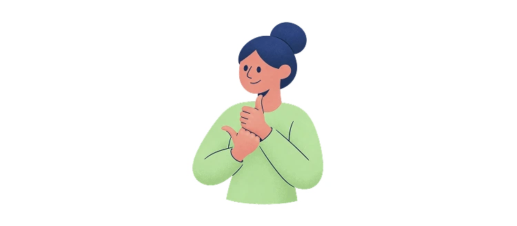 Ilustração de atendente com notebook